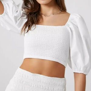 H&M Smoked Crop Top